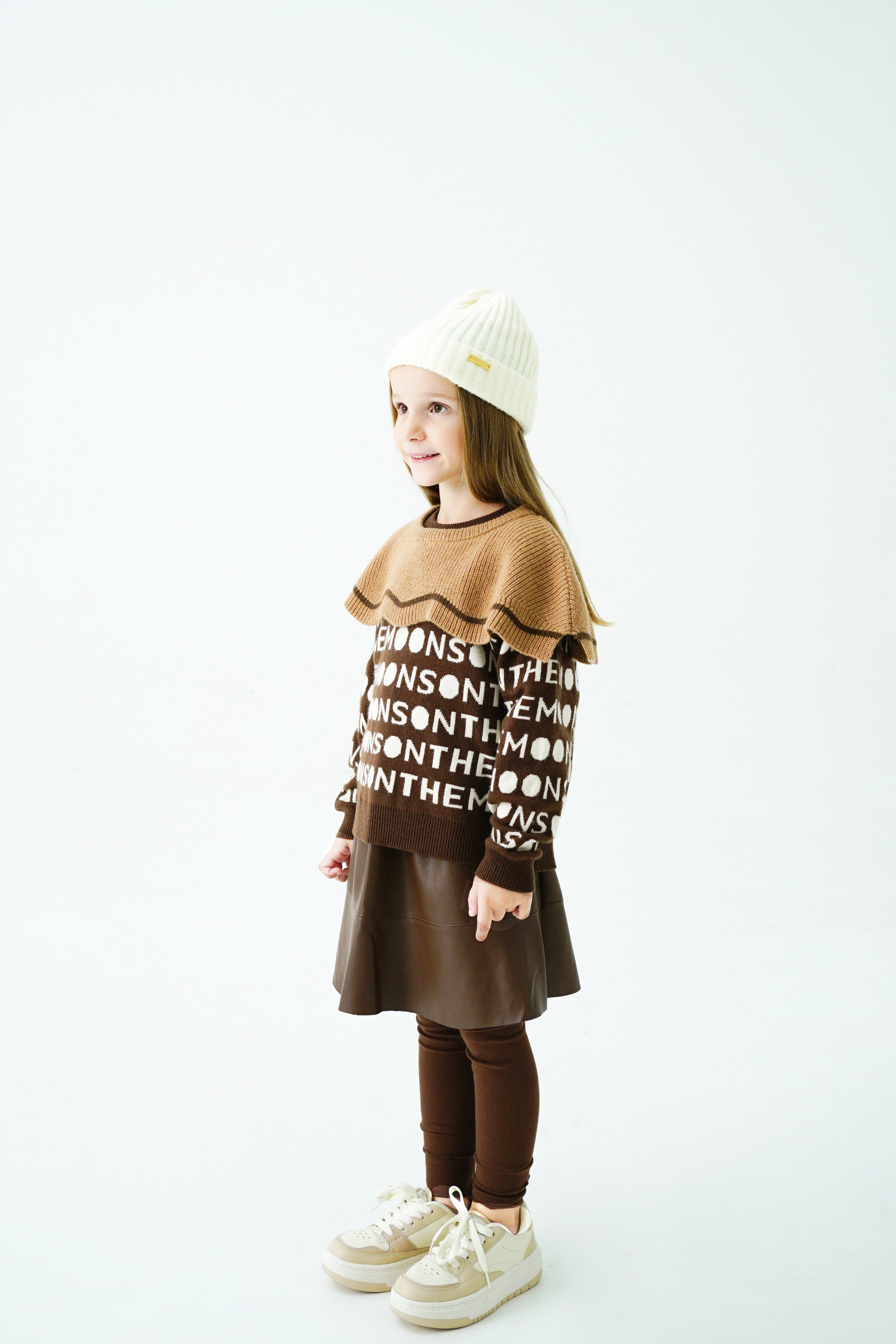 Knit Sweater in Brown KTS2310A18