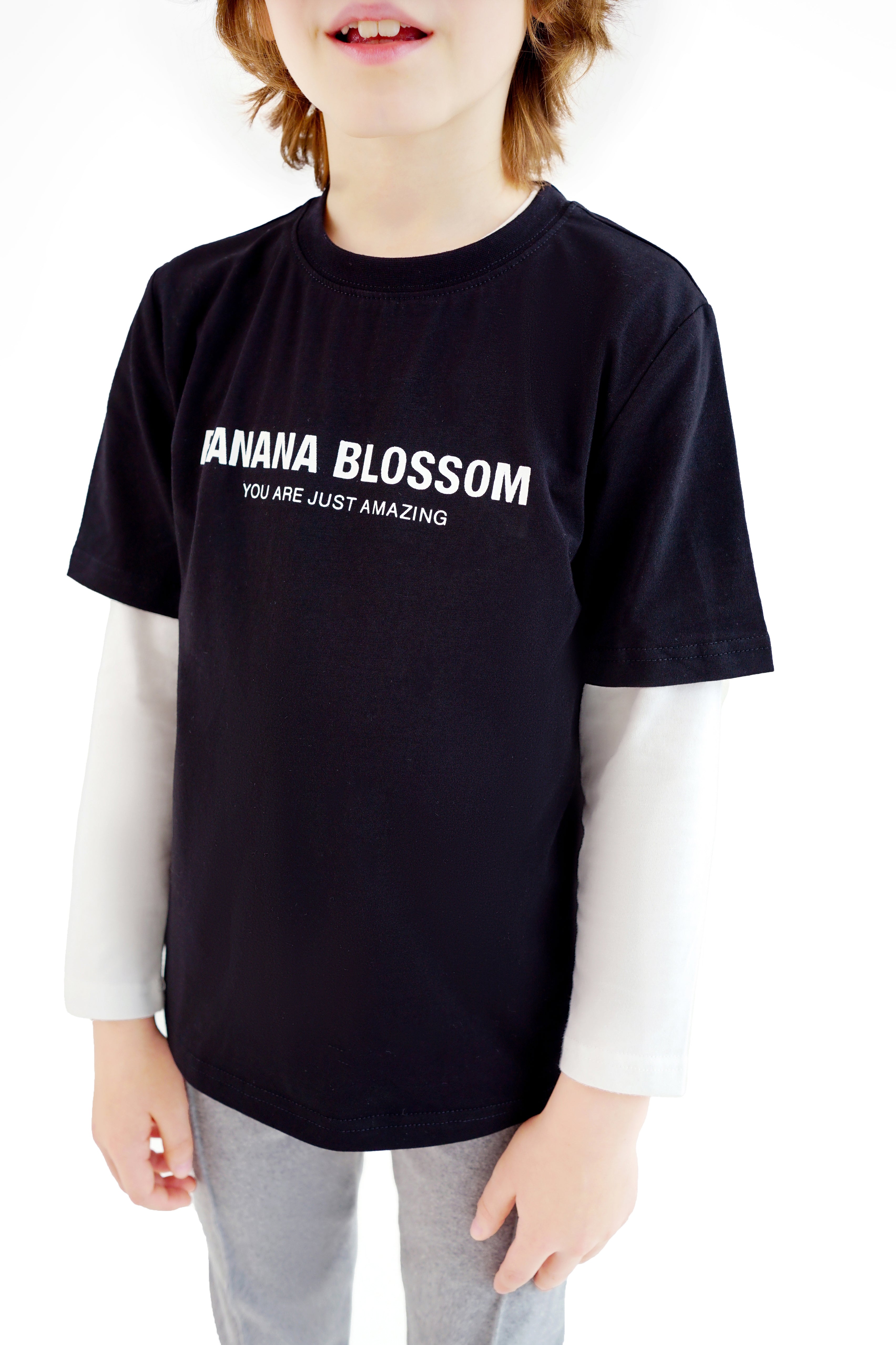 Banana Blossom T 恤 黑色