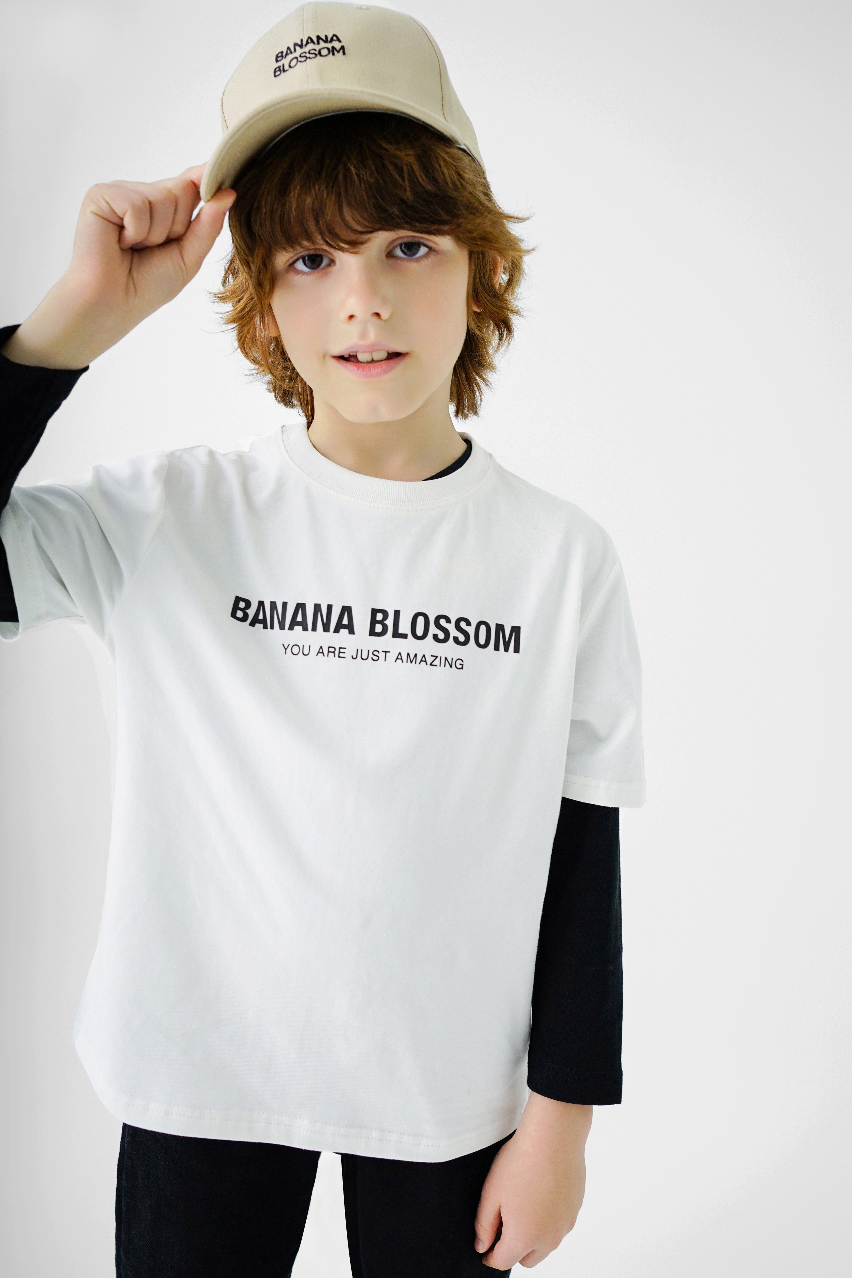 Banana Blossom T 恤 白色
